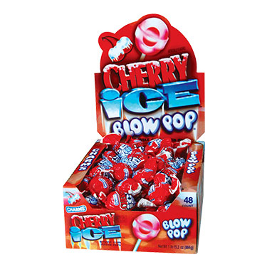 Charms Blow Pop Cherry Ice 48ct Box