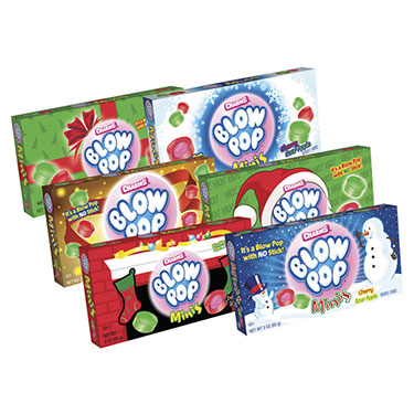 Charms Blow Pop Minis Christmas Theater Box 3oz