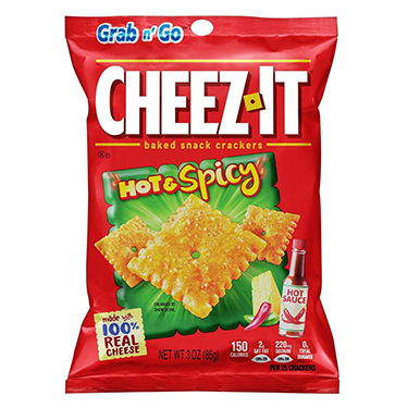 Cheez It Hot and Spicy 3oz Bags 6 Pack