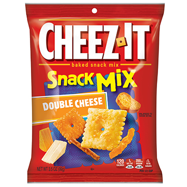 Cheez It Snack Mix Double Cheese 3.5oz Bags 6 Pack