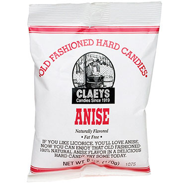 Claeys Old Fashioned Hard Candy Anise 6oz Bag