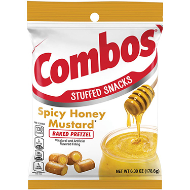 Combos Spicy Honey Mustard Baked Pretzel 6.3oz Bag