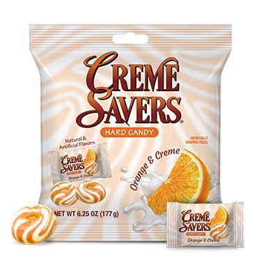 Creme Savers Orange and Creme 6.25oz Bag