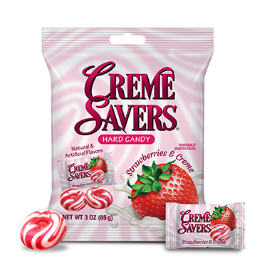 Creme Savers Strawberries and Creme 3oz Bag