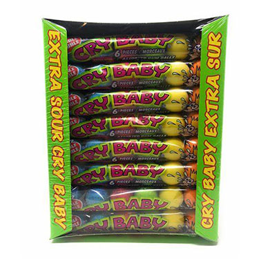 Cry Baby Extra Sour Gumball Tube 24ct Box