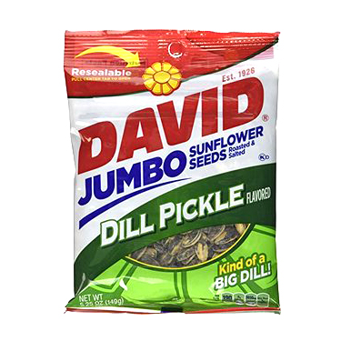 David Jumbo Dill Pickle 5.25oz Bag