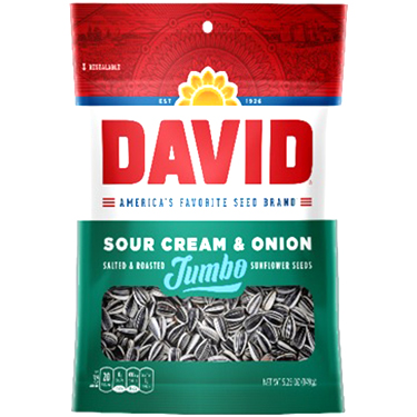 David Jumbo Sour Cream N Onion Seeds 5.25oz Bag