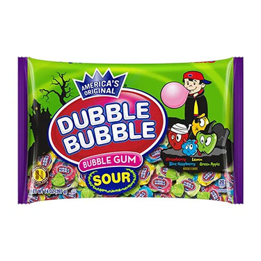 Dubble Bubble 4 Flavor Sour Twist Bag 14 oz Bag