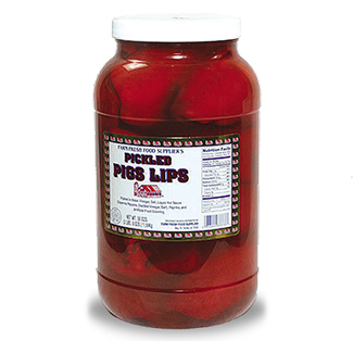 Farm Fresh Pickled Pork Lips Gallon Jar