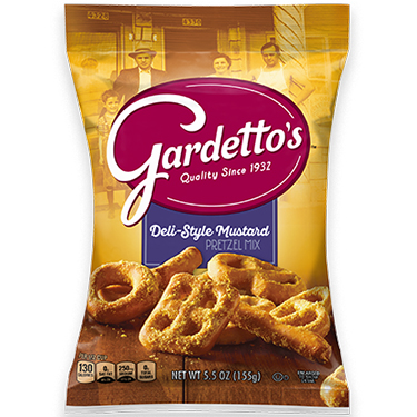 Gardettos Deli Style Mustard Pretzel Mix 5.5oz Bag