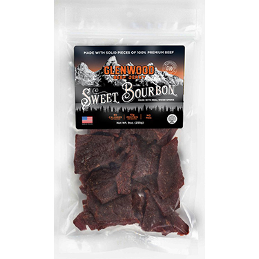 Glenwood Jerky Old Style Sweet Bourbon 10oz Bag