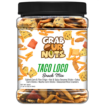 Grab Our Nuts Snack Mix Taco Loco 28oz Jar