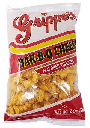 Grippos BBQ Cheese Popcorn 2oz Bags 28ct