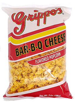 Grippos BBQ Cheese Popcorn 7oz Bags 12ct