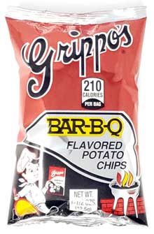 Grippos BBQ Potato Chips 1.5oz Bags 24ct
