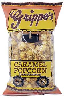 Grippos Caramel Popcorn 7oz Bags 12ct