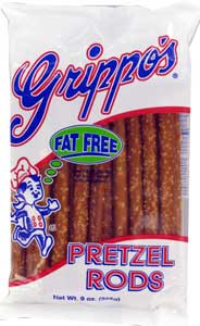 Grippos Pretzel Rods 9oz Bags 18ct