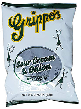 Grippos Sour Cream and Onion 2.75oz Bags 24ct