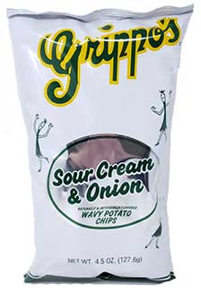 Grippos Sour Cream and Onion 4.5oz Bags 18ct