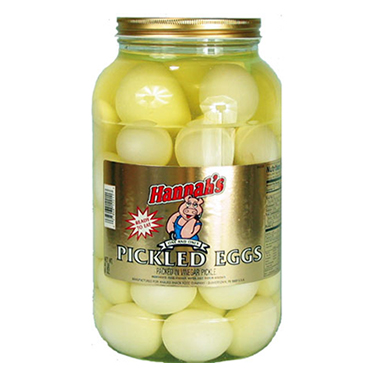 Hannahs Pickled Eggs White 4.5lb Jar