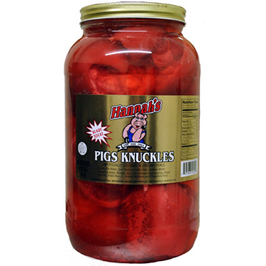 Hannahs Pickled Pigs Knuckles 4.25lb Jar