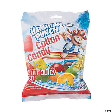 Hawaiian Punch Cotton Candy Fruit Juicy Red 3.1 oz Bag