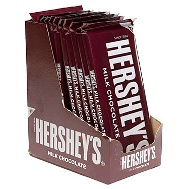 Hersheys Milk Chocolate Xl Bar 12ct Box