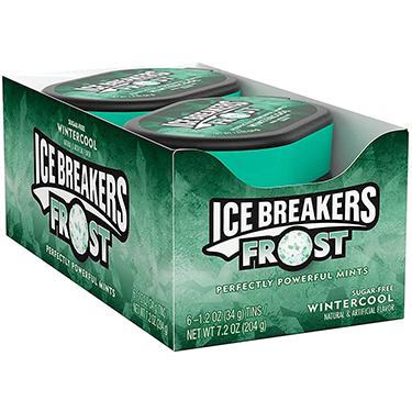 Ice Breakers Frost Winter Cool Sugar Free Mints 6ct Box