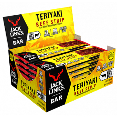 Jack Links Beef Strip Bar Teriyaki 12ct Box