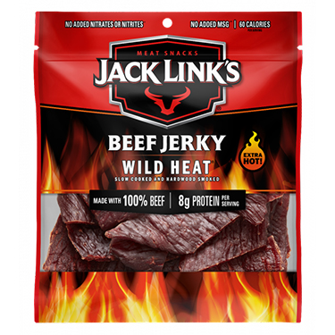 Jack Links Jerky Wild Heat 3.25oz Bag