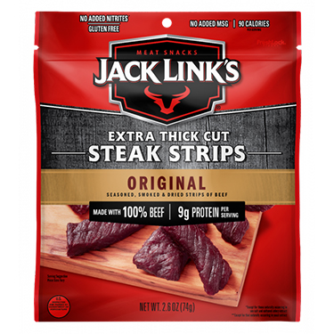 Jack Links Steak Strips Original 2.6oz Bag