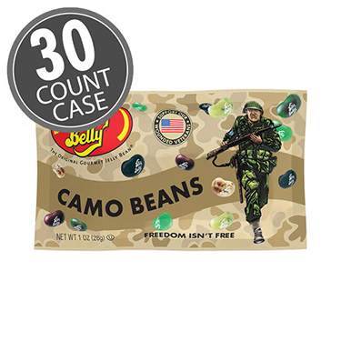 Jelly Belly Freedom Fighter Camo Beans 1 oz Bag 30 Count Box