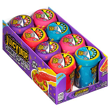 Juicy Drop Gummy Dip N Stix Candy 8ct Box