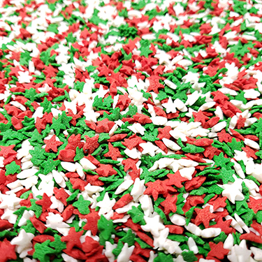 Kerry Holiday Star Shape Sprinkles 1oz