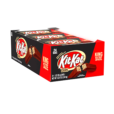 Kit Kat Dark Chocolate Candy Bars - 24ct Display Box