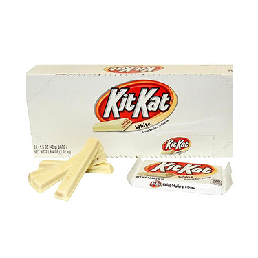 White Chocolate Kit Kat Candy Bars: 24-Piece Box