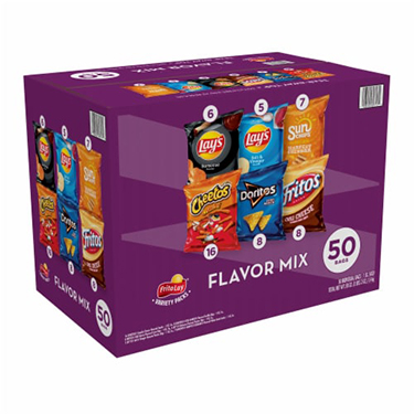 Frito Lay Flavor Mix 50ct Box