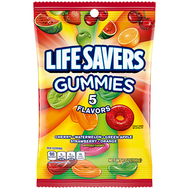 Life Savers Gummies 5 Flavors 7oz Bag