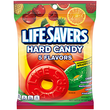 Life Savers Hard Candy 5 Flavors 6.25oz Bag