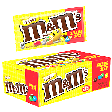M and M Peanut King Size 24ct Box