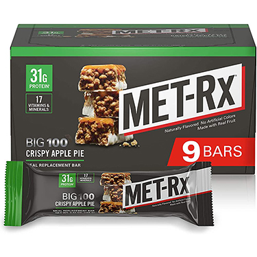 MET Rx Big 100 Crispy Apple Pie 9ct Box