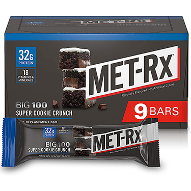 MET Rx Big 100 Super Cookie Crunch 9ct Box