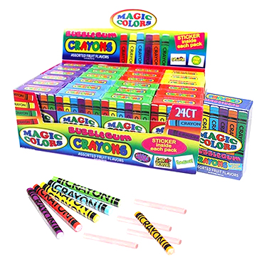 Magic Colors Bubblegum Crayons 24ct