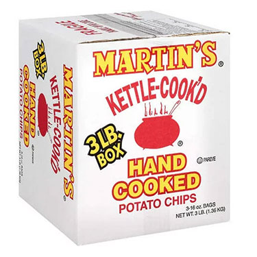 Martins Kettle Cooked Potato Chips 3 Lb
