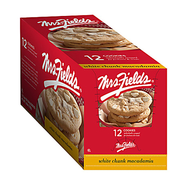 Mrs Fields White Chip Macadamia Cookies 12ct Box