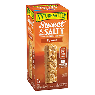 Nature Valley Sweet and Salty Peanut Granola Bar 1.2oz 48ct Box