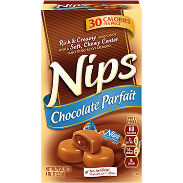 Nips Chocolate Parfait Hard Candy 4oz Box