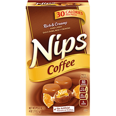 Brachs Nips Coffee Hard Candy 4oz Box