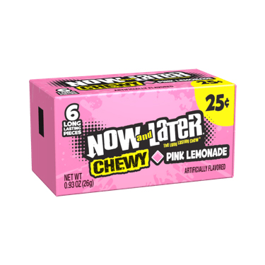 Now and Later Chewy Pink Lemonade 24ct Box