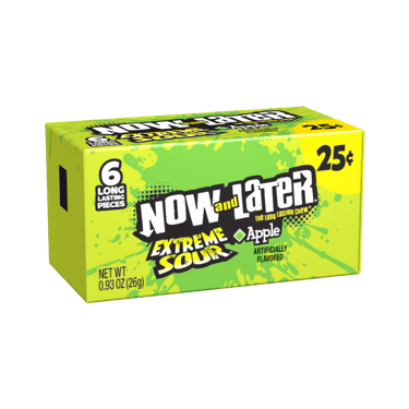 Now and Later Extreme Sour Apple 24ct Box